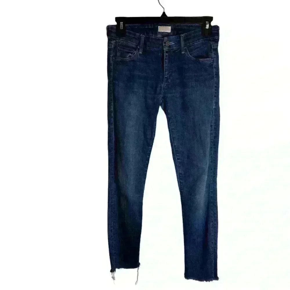 Mother High-Waist Looker Skinny Jeans in Flowers From The Storm Wash Size: 25 - Picture 2 of 9